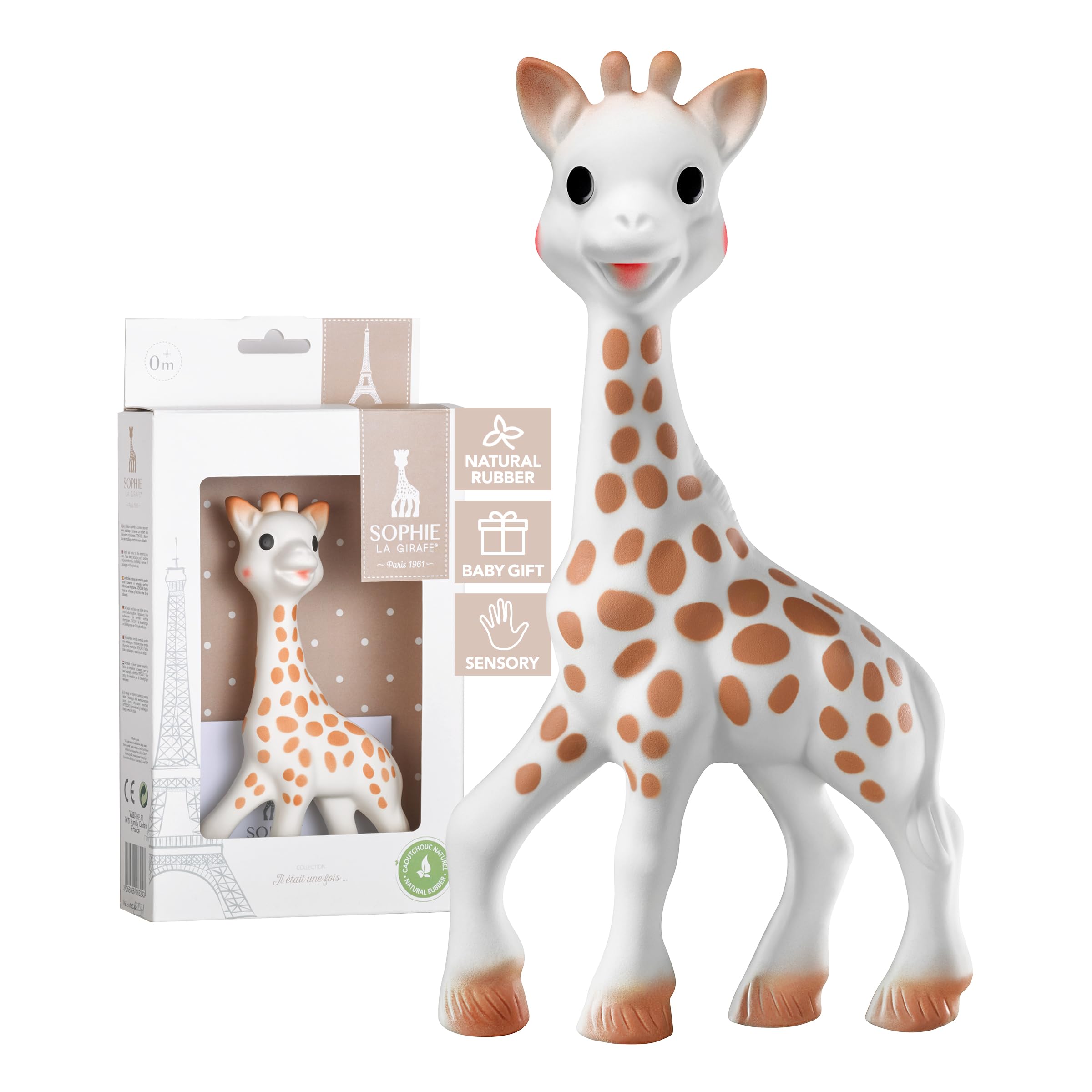 Juguete De Dentición Sophie La Girafe De Caucho Natural Hecho A Mano - Venta Internacional.