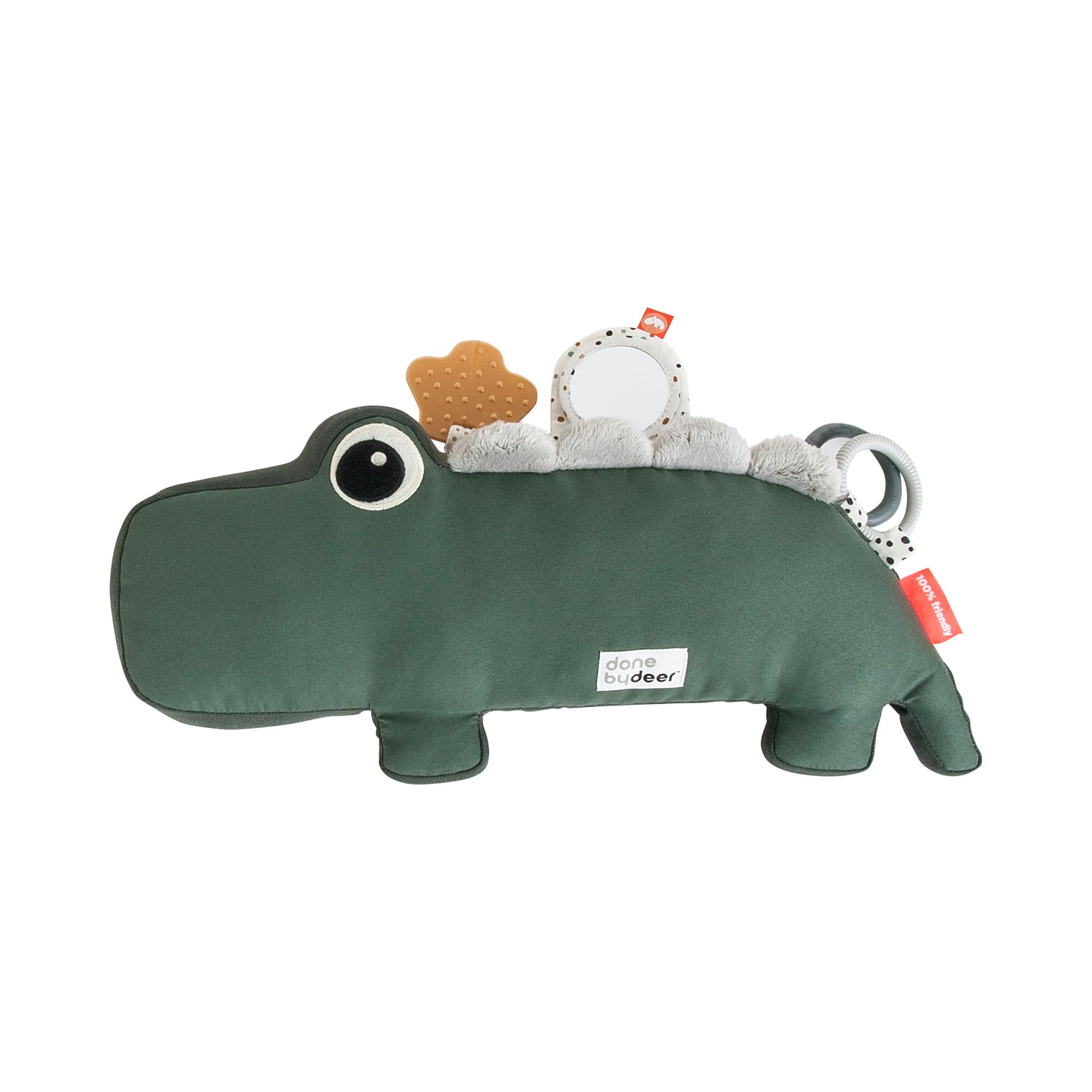 Juguete De Actividad Tummy Time Hecho Por Deer Croco Green Con Mordedor - Venta Internacional.