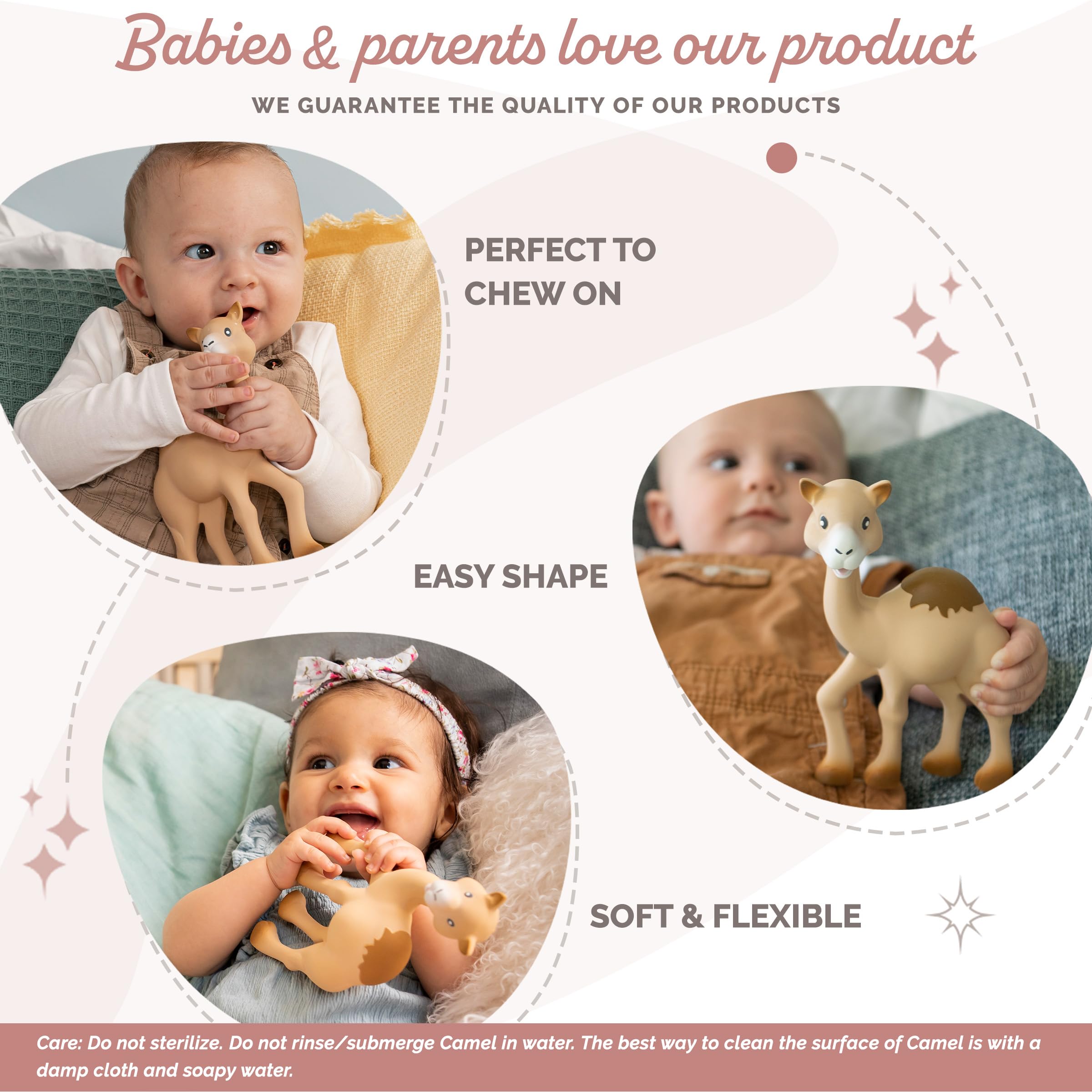 Foto 6 pulgar | Caucho Natural Teether Sophie La Girafe Al'thir The Camel - Venta Internacional.