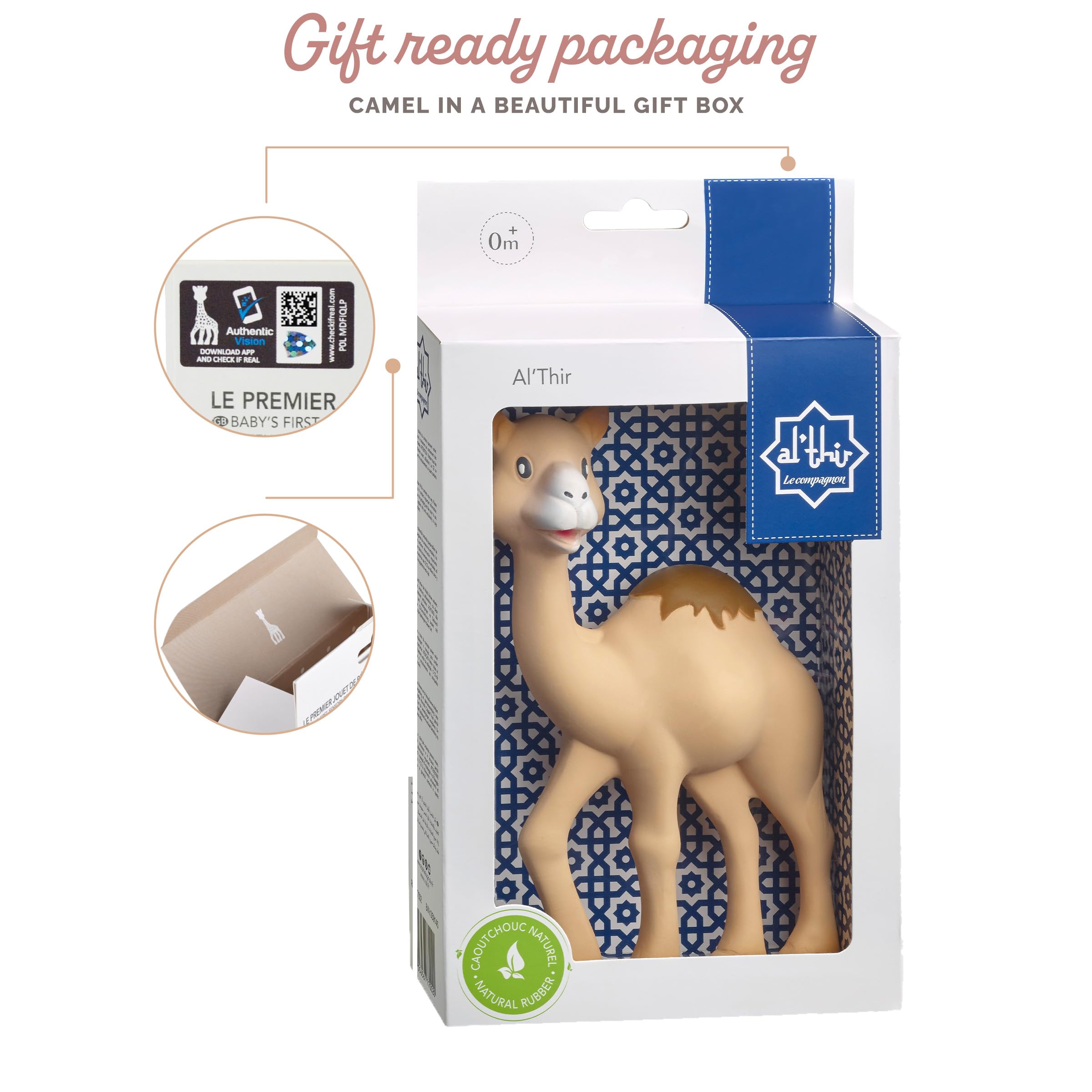 Foto 7 pulgar | Caucho Natural Teether Sophie La Girafe Al'thir The Camel - Venta Internacional.
