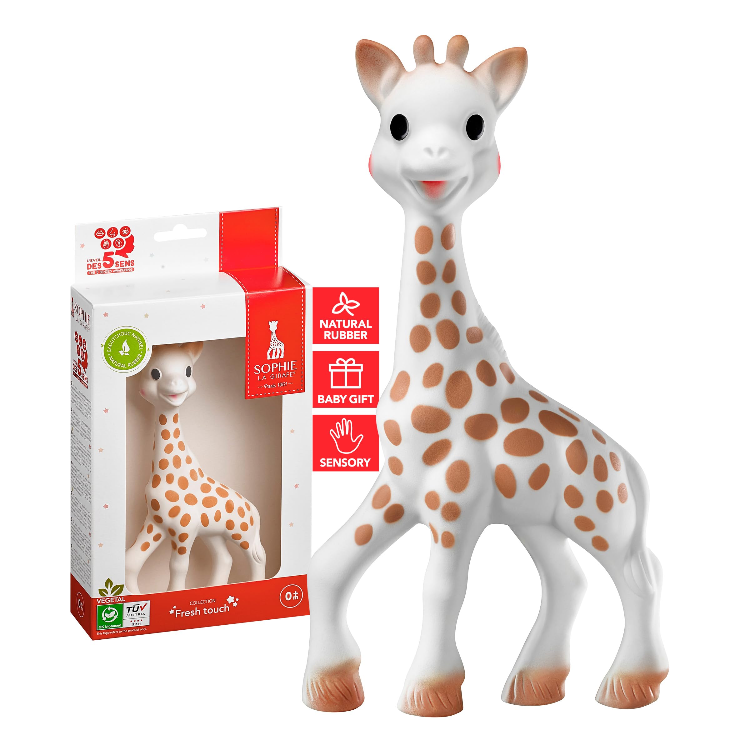 Juguete Para La Dentición Sophie La Girafe Fresh Touch De Caucho Natural - Venta Internacional.