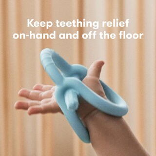 Foto 2 | Teether Frida Baby Get-a-grip, 100% Silicona Apta Para Uso Alimentario, Color Azul - Venta Internacional.