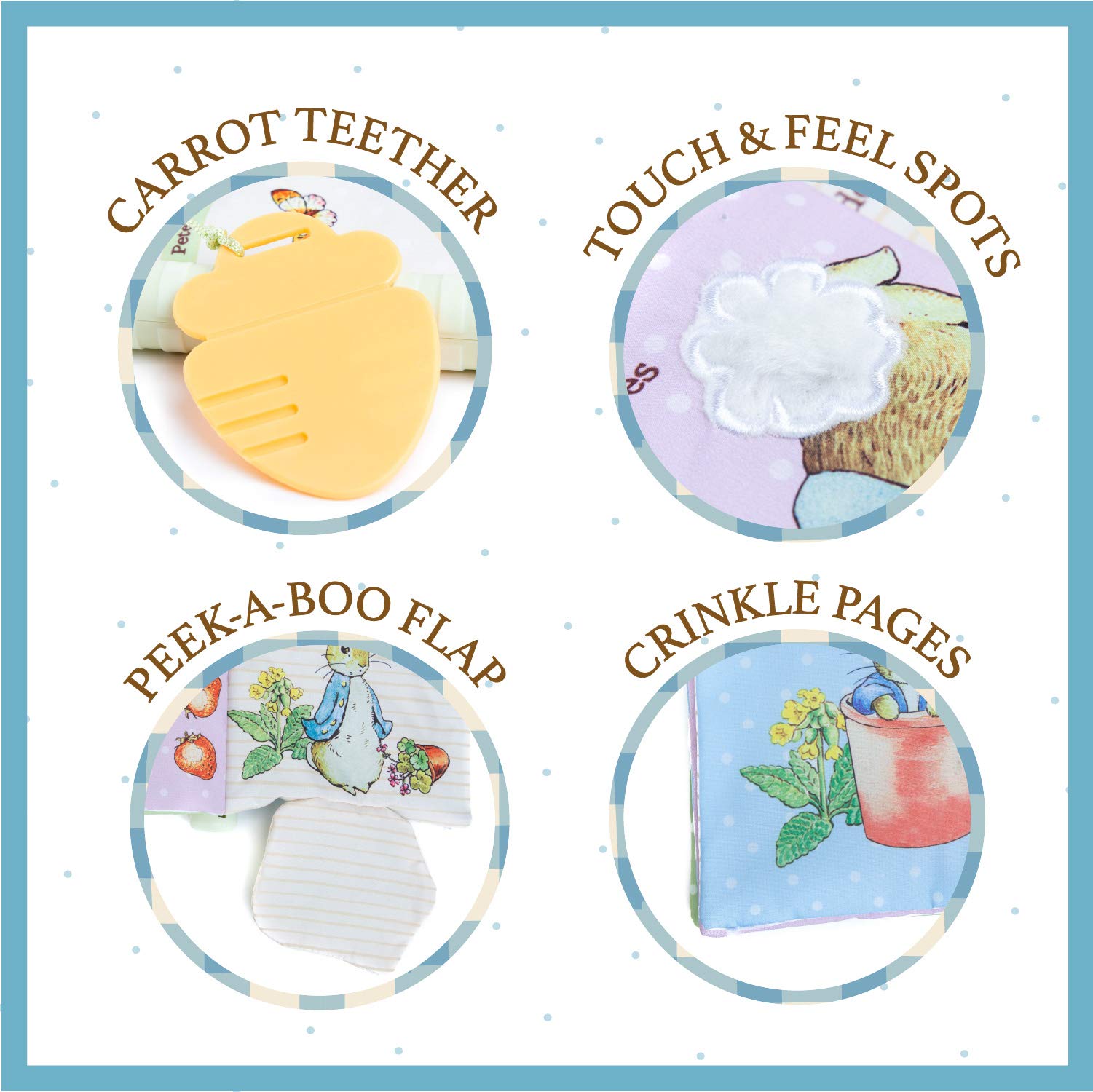 Foto 4 pulgar | Soft Teether Book Kids Preferred Beatrix Potter Peter Rabbit - Venta Internacional.