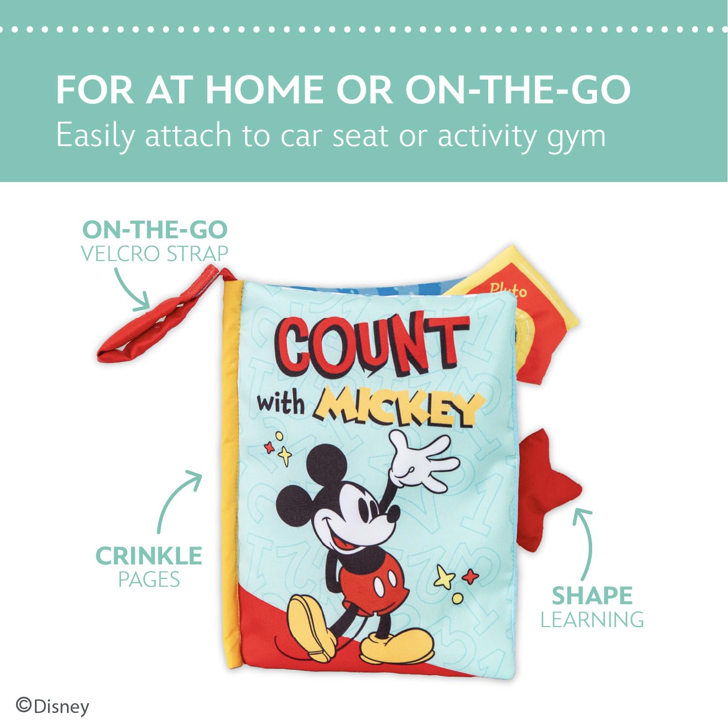 Foto 4 pulgar | Libro Blando Disney Baby Mickey Mouse Con Páginas Arrugadas - Venta Internacional.