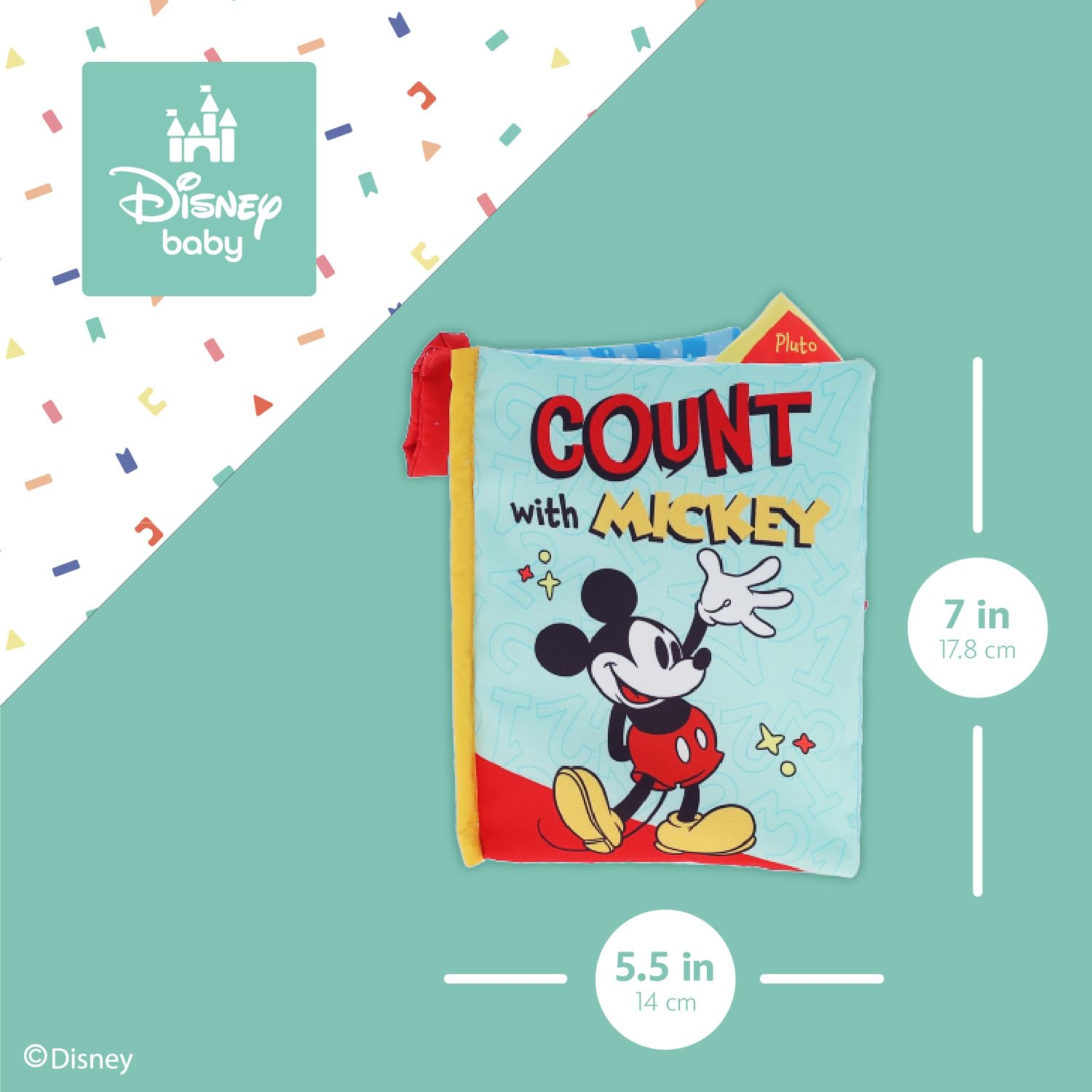Foto 7 pulgar | Libro Blando Disney Baby Mickey Mouse Con Páginas Arrugadas - Venta Internacional.