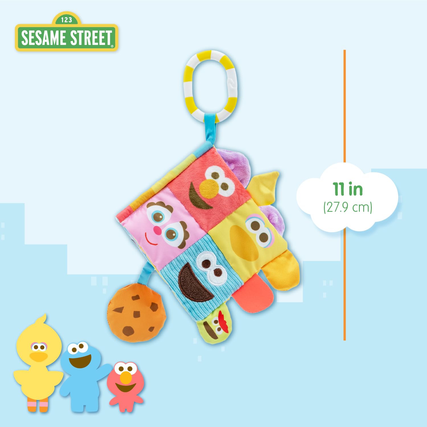 Foto 5 pulgar | Los Personajes Favoritos De Sesame Street Para Niños De Soft Book, 28 Cm - Venta Internacional.