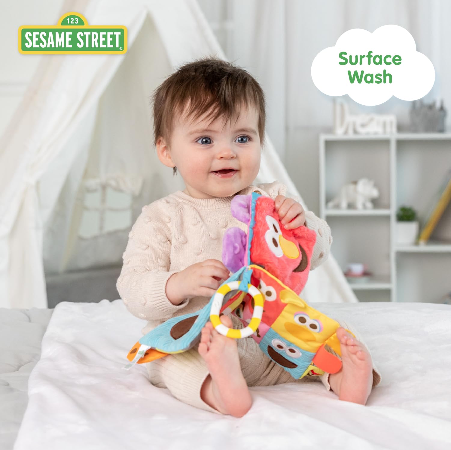 Foto 5 | Los Personajes Favoritos De Sesame Street Para Niños De Soft Book, 28 Cm - Venta Internacional.