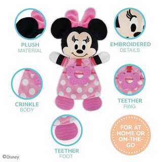 Foto 3 | Juguete De Peluche Kids Preferred Disney Baby Minnie Mouse Con Mordedor - Venta Internacional.