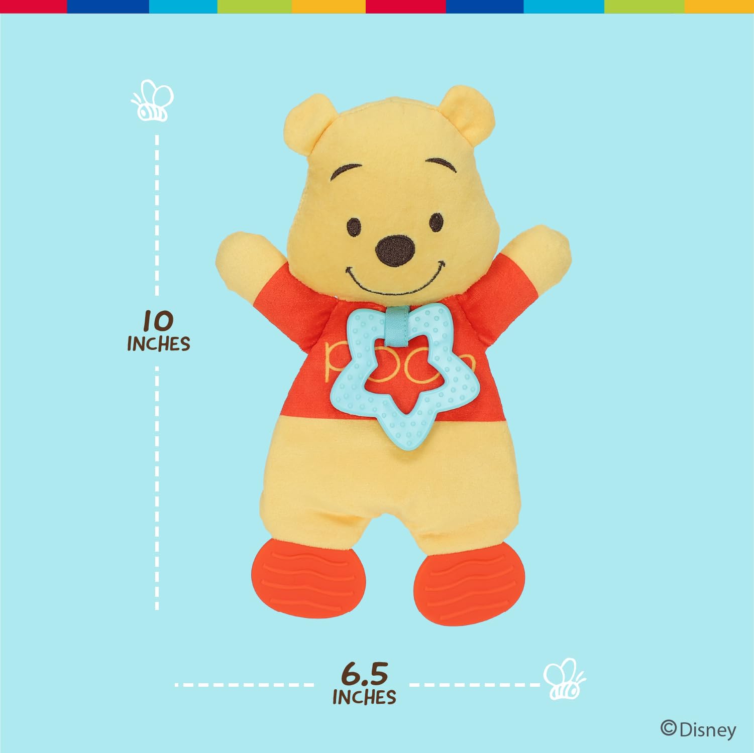 Foto 4 | Manta Sensorial Disney Baby Winnie The Pooh Para Bebés - Venta Internacional.
