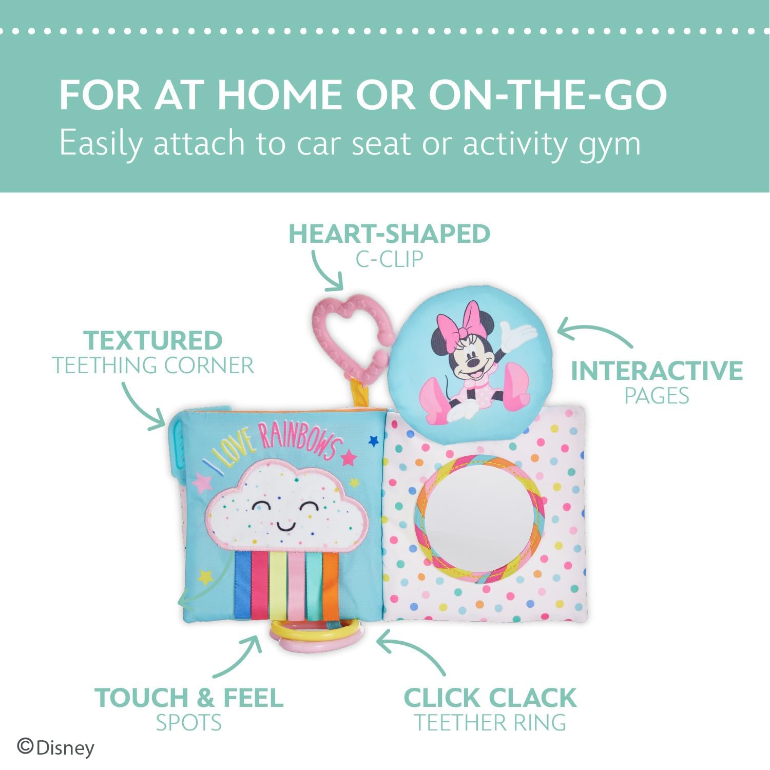 Foto 4 pulgar | Soft Book Kids Preferred Disney Baby Minnie Mouse On The Go - Venta Internacional.