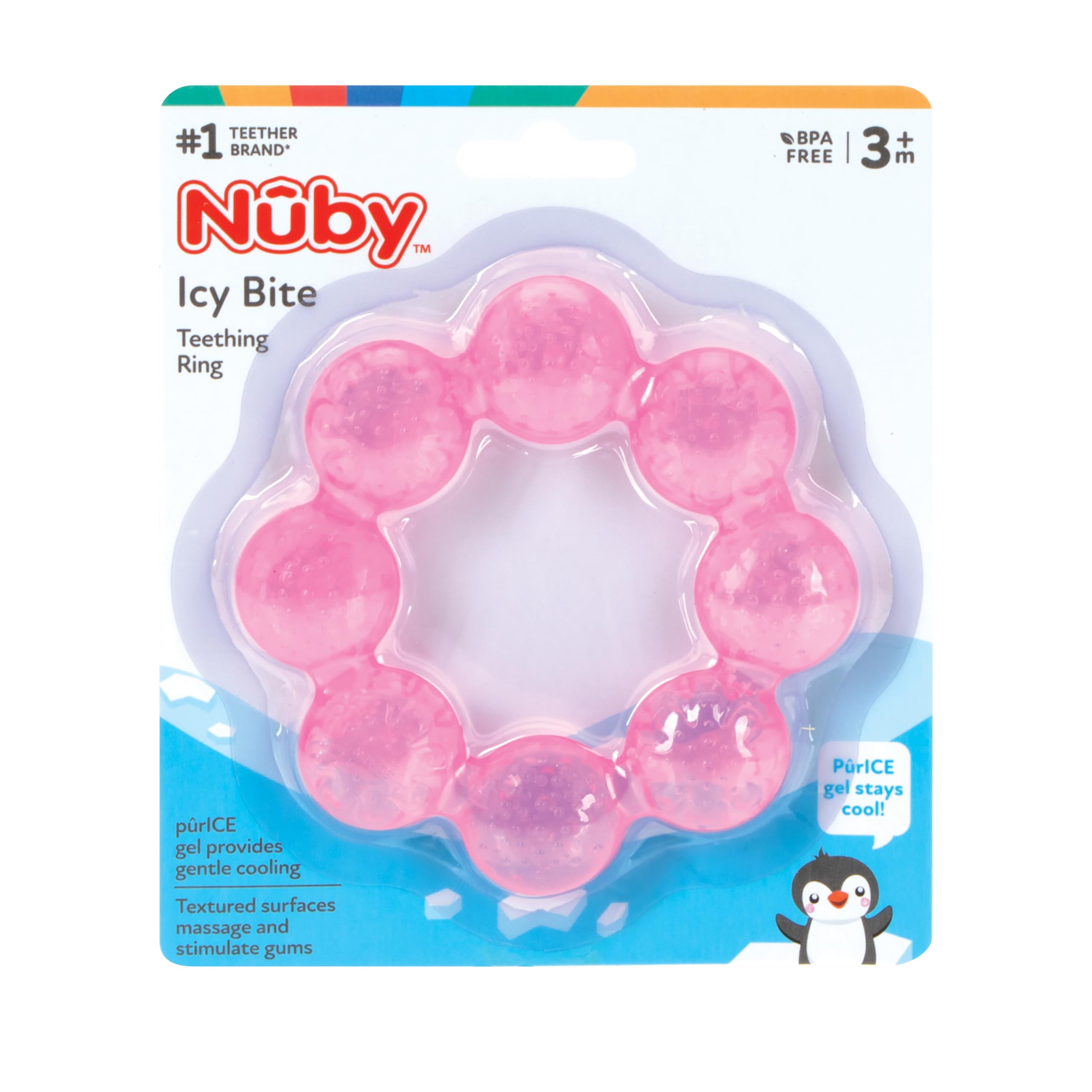 Foto 7 pulgar | Anillo Para Chupetes Teether Nuby Icybite, 1 Unidad, Los Colores Pueden Variar - Venta Internacional.