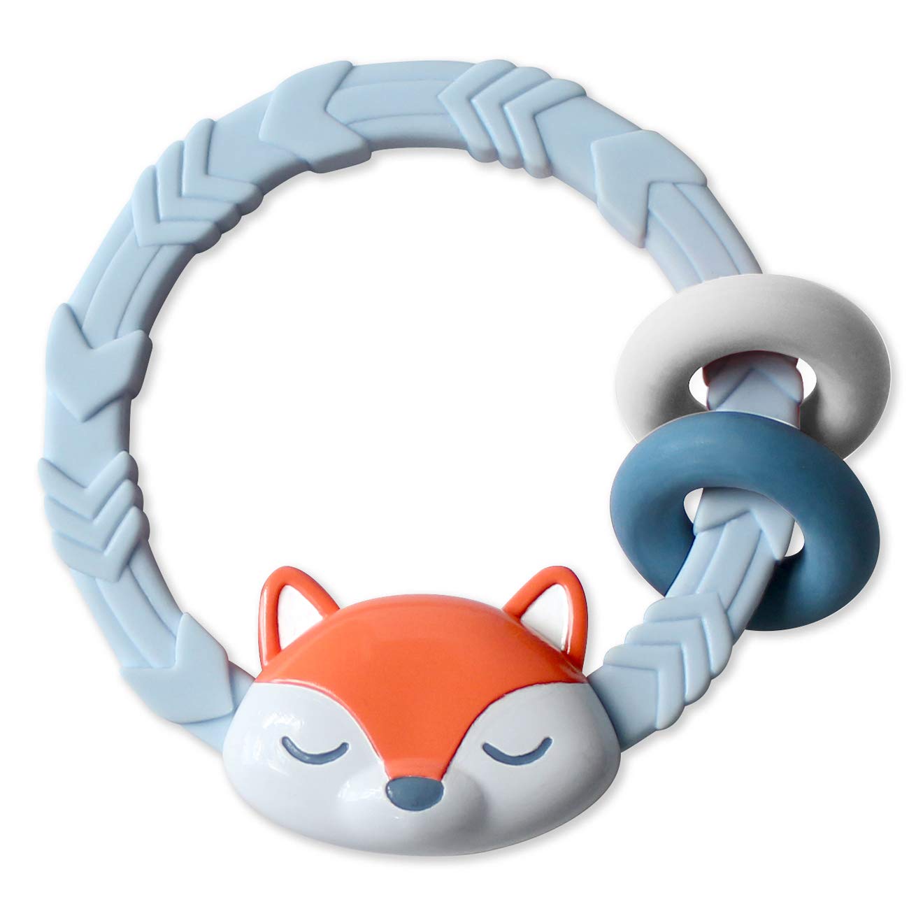 Foto 2 pulgar | Silicona Teether Itzy Ritzy Con Rattle Fox A Partir De 3 Meses - Venta Internacional.