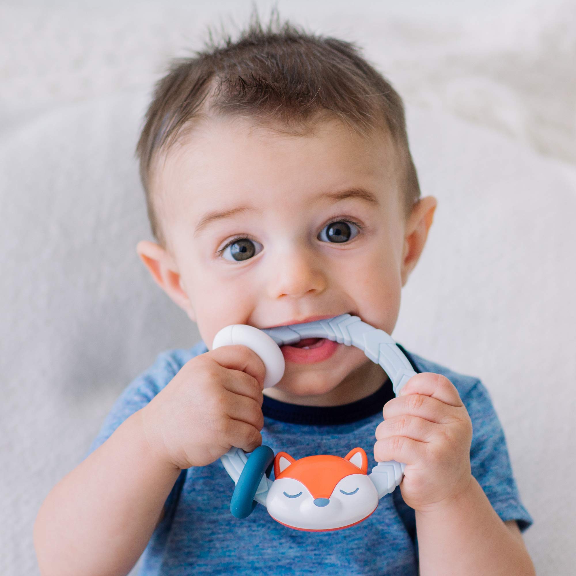 Foto 4 pulgar | Silicona Teether Itzy Ritzy Con Rattle Fox A Partir De 3 Meses - Venta Internacional.