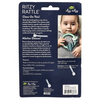 Foto 2 | Silicona Teether Itzy Ritzy Rattle Con Sonajero A Partir De 3 Meses - Venta Internacional.