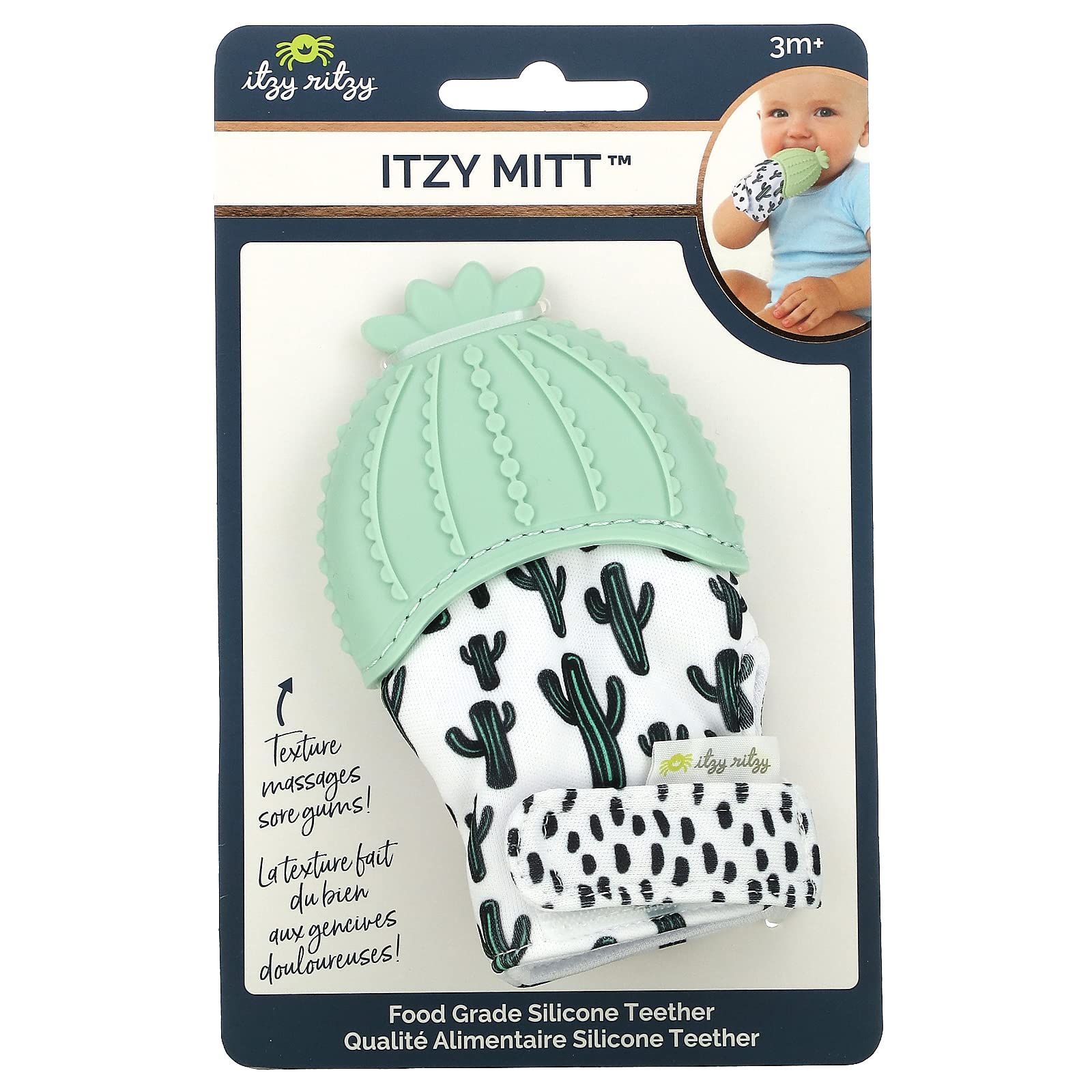 Foto 2 pulgar | Manopla Para Dentición Itzy Ritzy, Silicona, Diseño De Cactus, Para Más De 3 Meses - Venta Internacional.