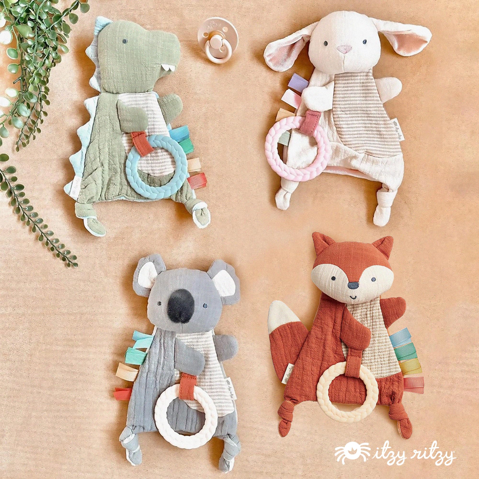 Foto 7 | Juguete Sensorial Itzy Ritzy Bitzy Crinkle Bunny Con Anillo De Dentición - Venta Internacional.