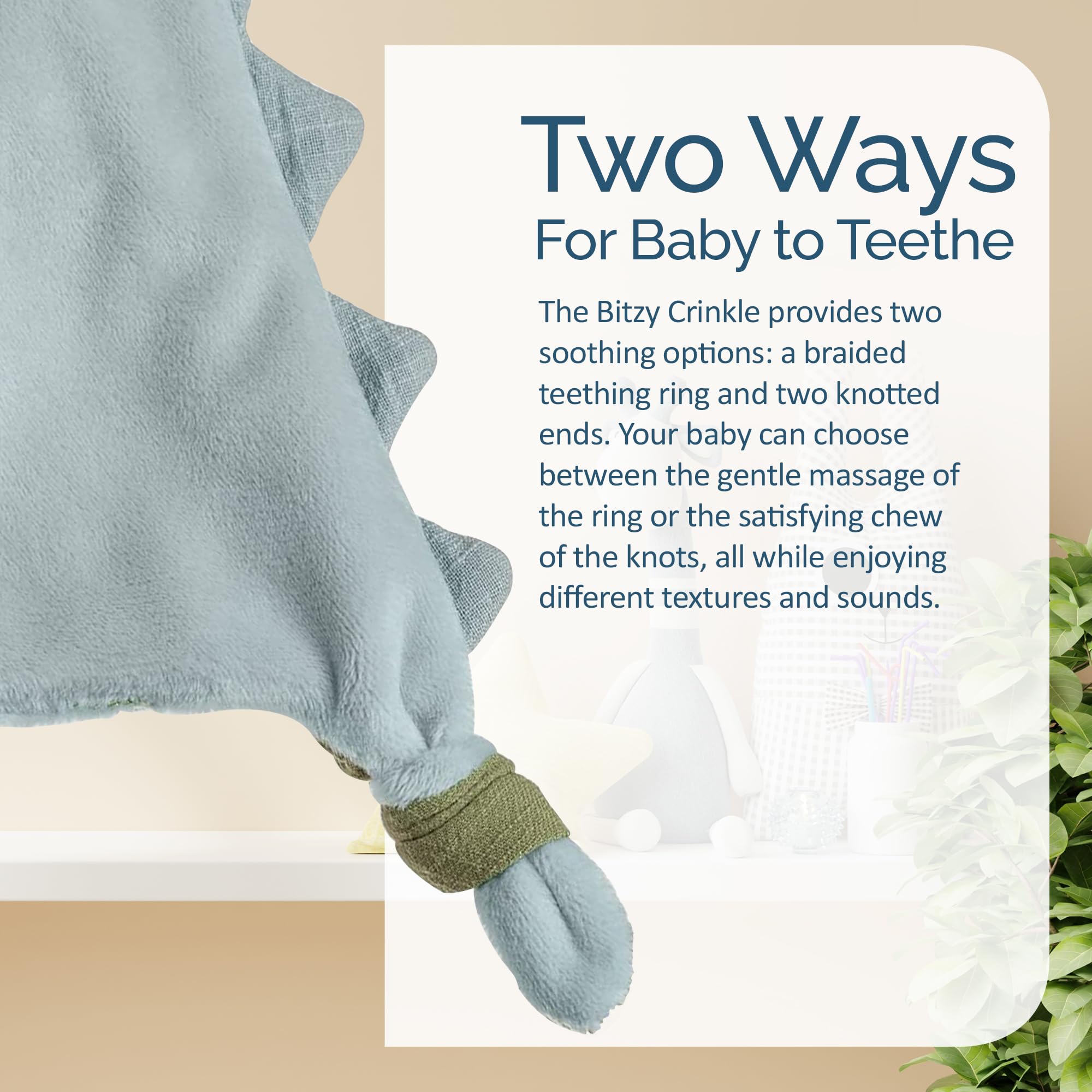 Foto 4 | Juguete Sensorial Itzy Ritzy Bitzy Crinkle Dinosaur Para Bebés - Venta Internacional.