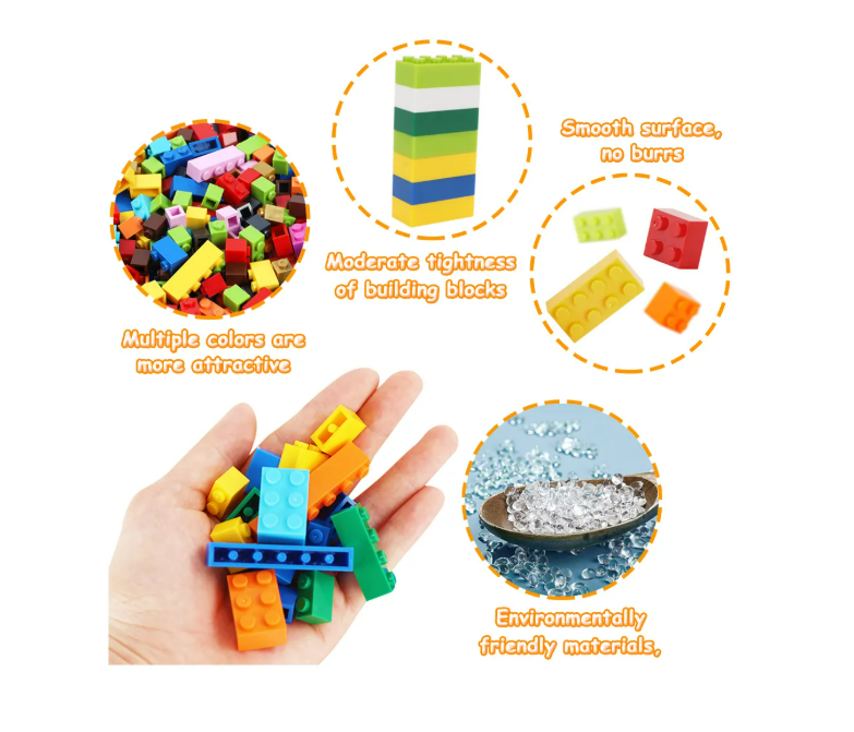 Foto 3 pulgar | 1000 Bloques De Construcción Clásicos A Granel Para Niños