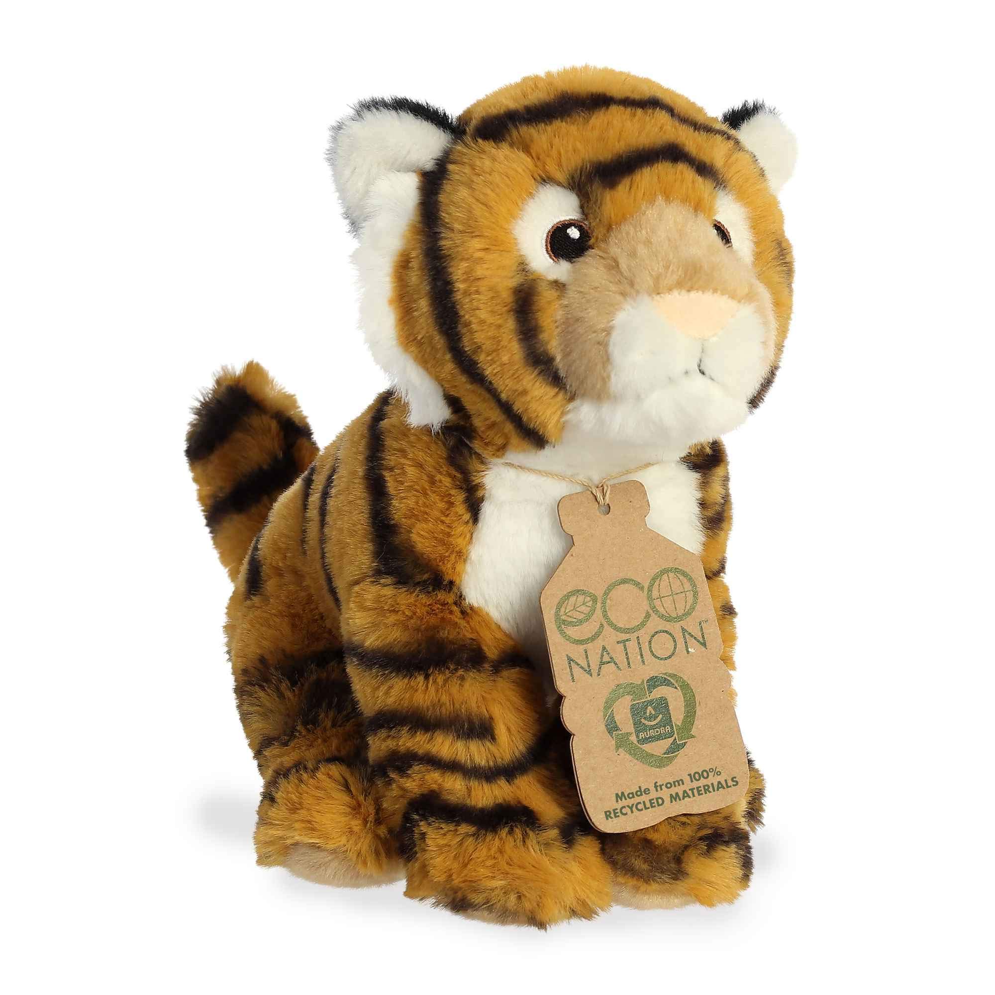 Foto 3 pulgar | Venta Internacional - Animal De Peluche Aurora Bengala Tiger Ecológico Eco Nation