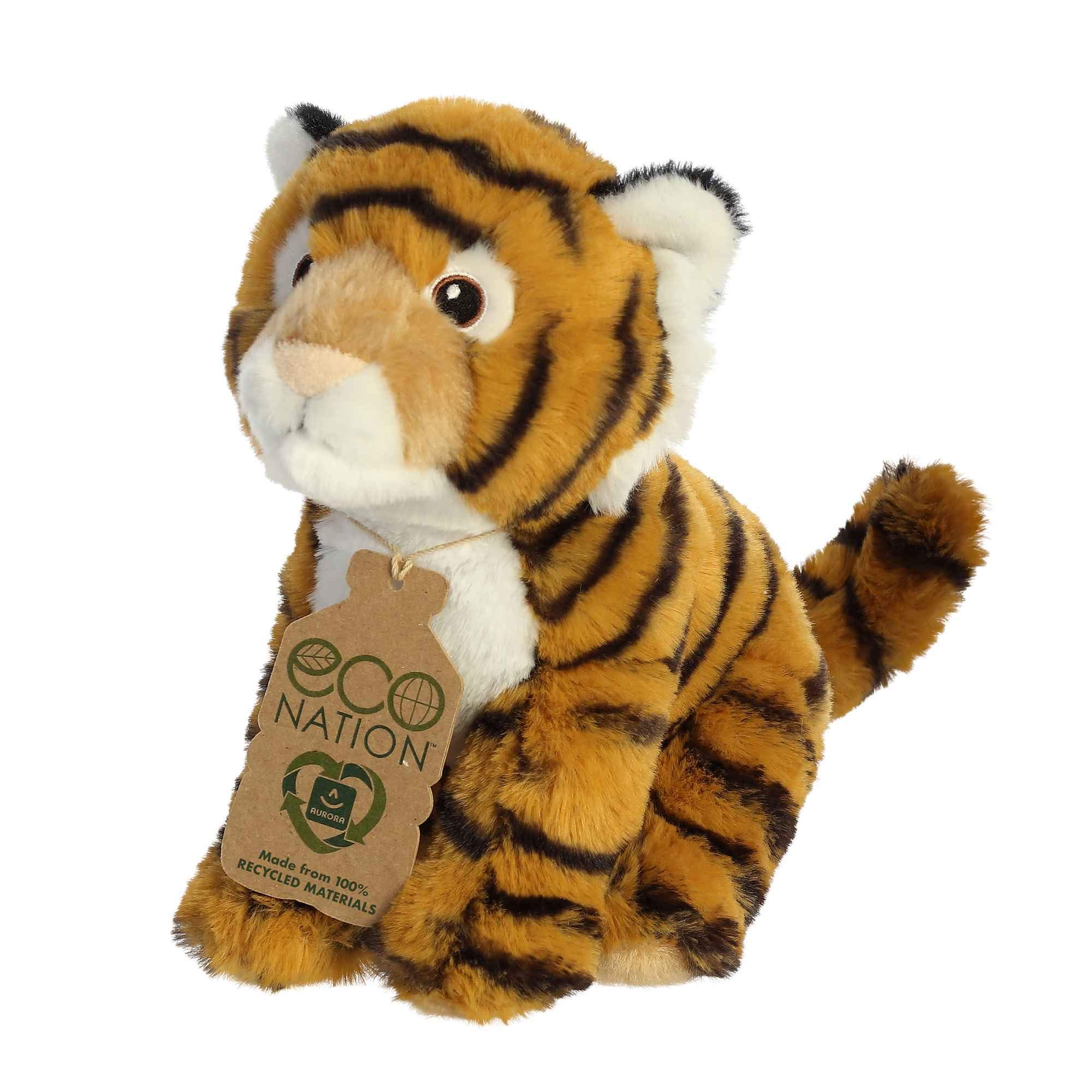 Foto 4 pulgar | Venta Internacional - Animal De Peluche Aurora Bengala Tiger Ecológico Eco Nation