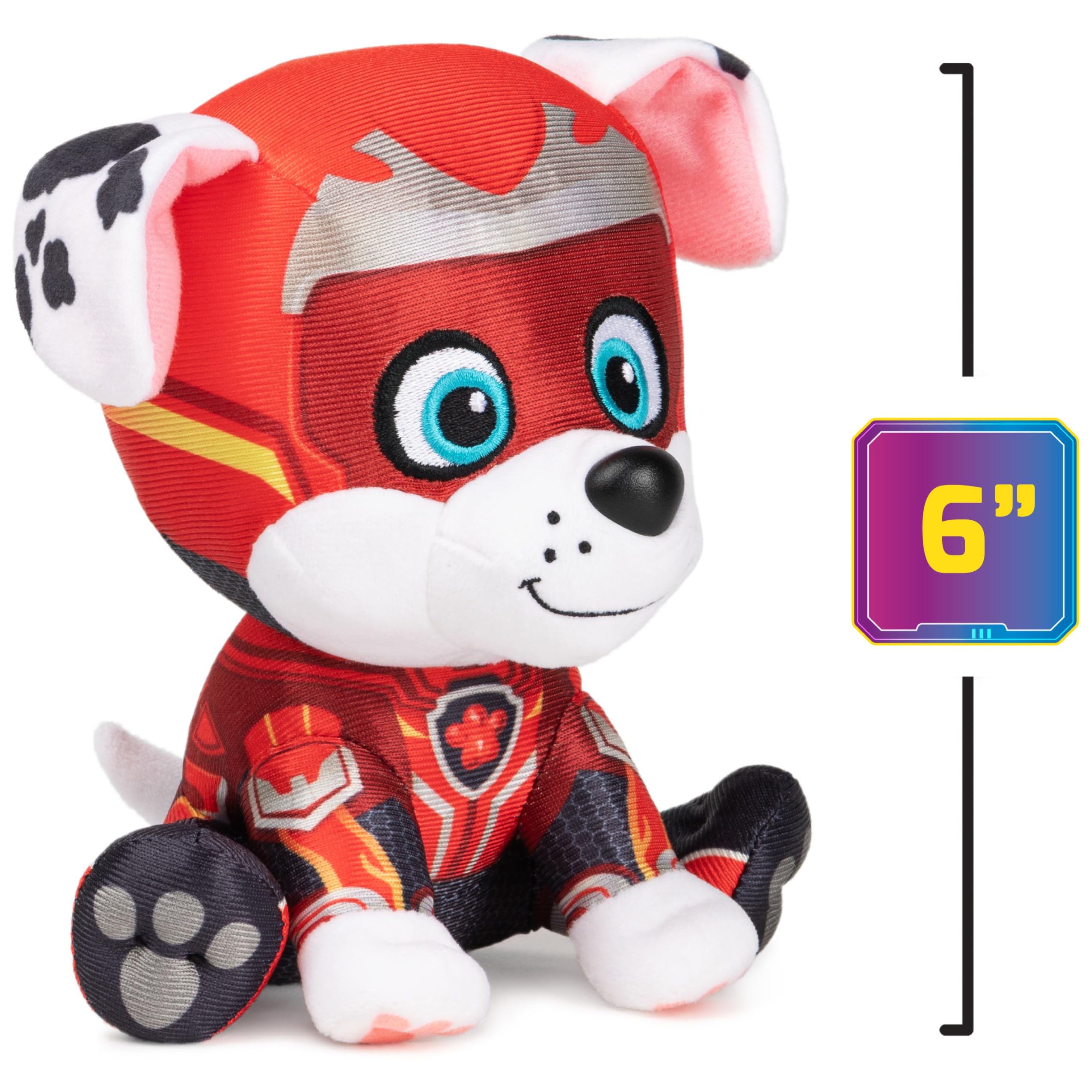 Foto 3 pulgar | Venta Internacional - Animal De Peluche Gund Paw Patrol Marshall, 6 Cm, The Mighty Mov