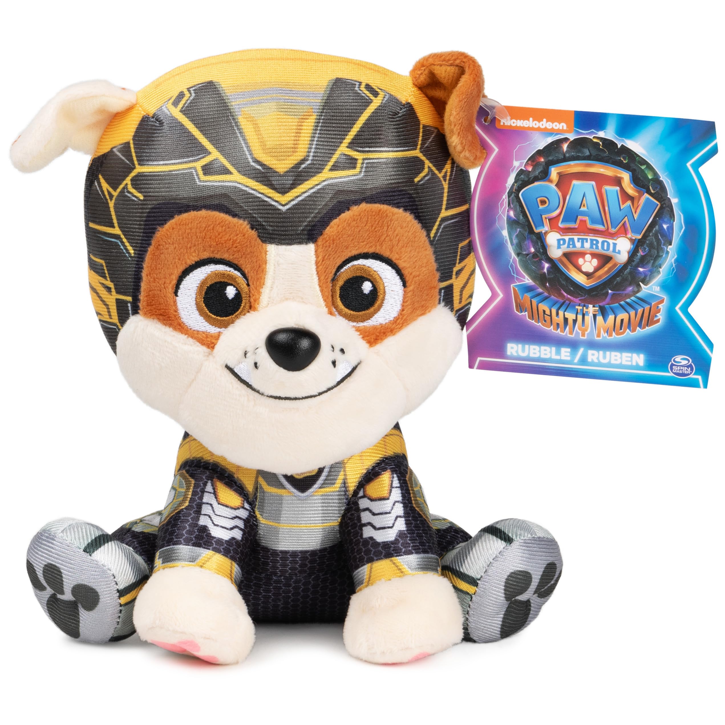 Foto 7 pulgar | Venta Internacional - Peluche Gund Paw Patrol The Mighty Movie Rubble 15 Cm