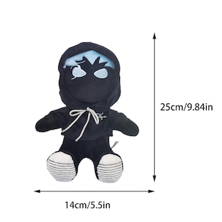 Foto 2 | Venta Internacional - Muñeco De Peluche Tanqr Con Cara Negra, 25 Cm, Con Sombrero Extraíble