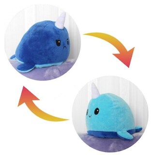 Foto 1 | Venta Internacional - Juguete De Peluche Hmwy De Doble Cara Para Gato, Gato Y Unicornio, Con Tapa, 20 Cm