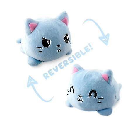 Venta Internacional - Animal de Peluche Reversible Gato Mood Feliz / Enojado 1 Pieza