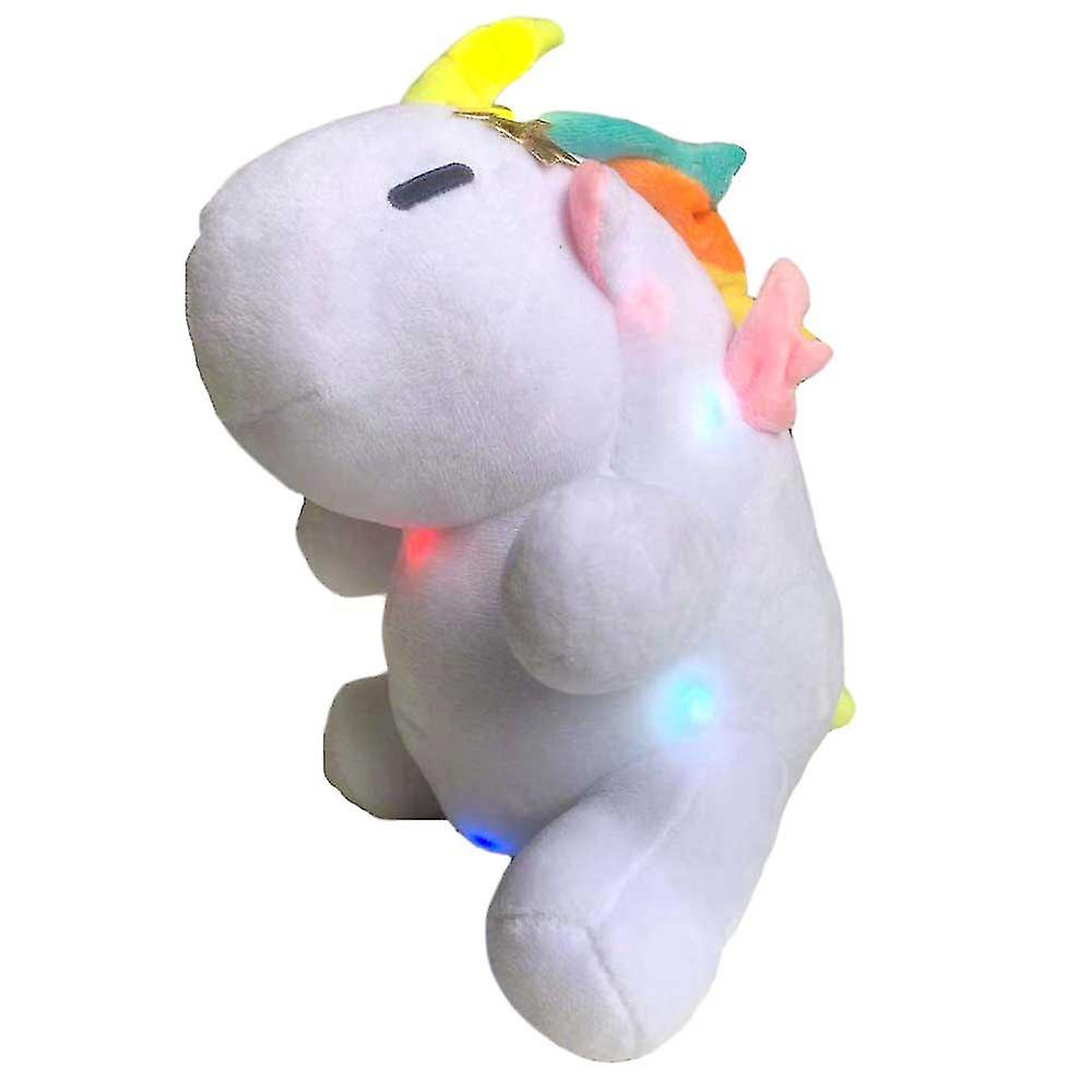 Foto 2 pulgar | Venta Internacional - Peluche de Unicornio con Luces Led Intermitentes 25 cm