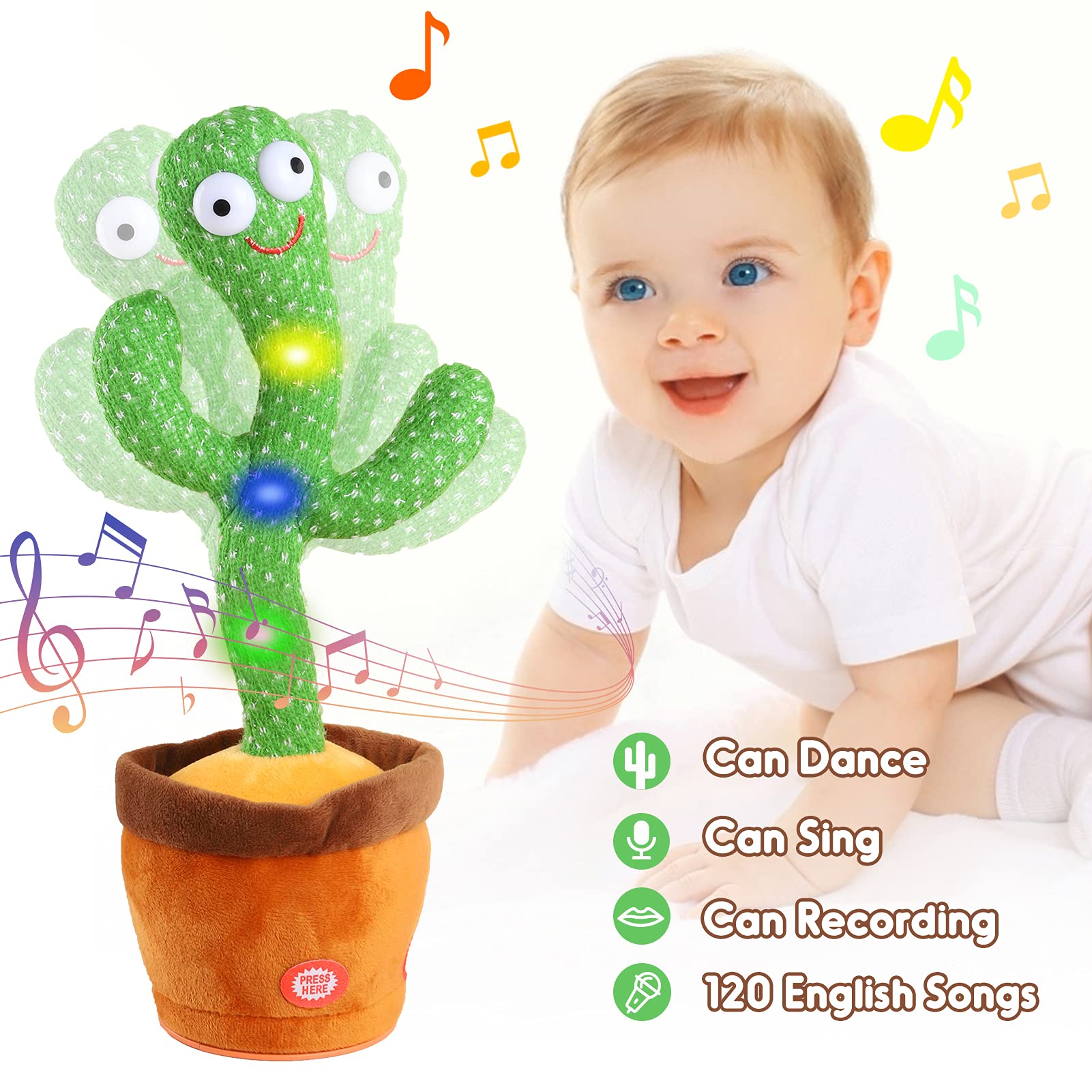 Foto 5 pulgar | Venta Internacional - Cactus Bailarín Aunpoos con 120 Canciones