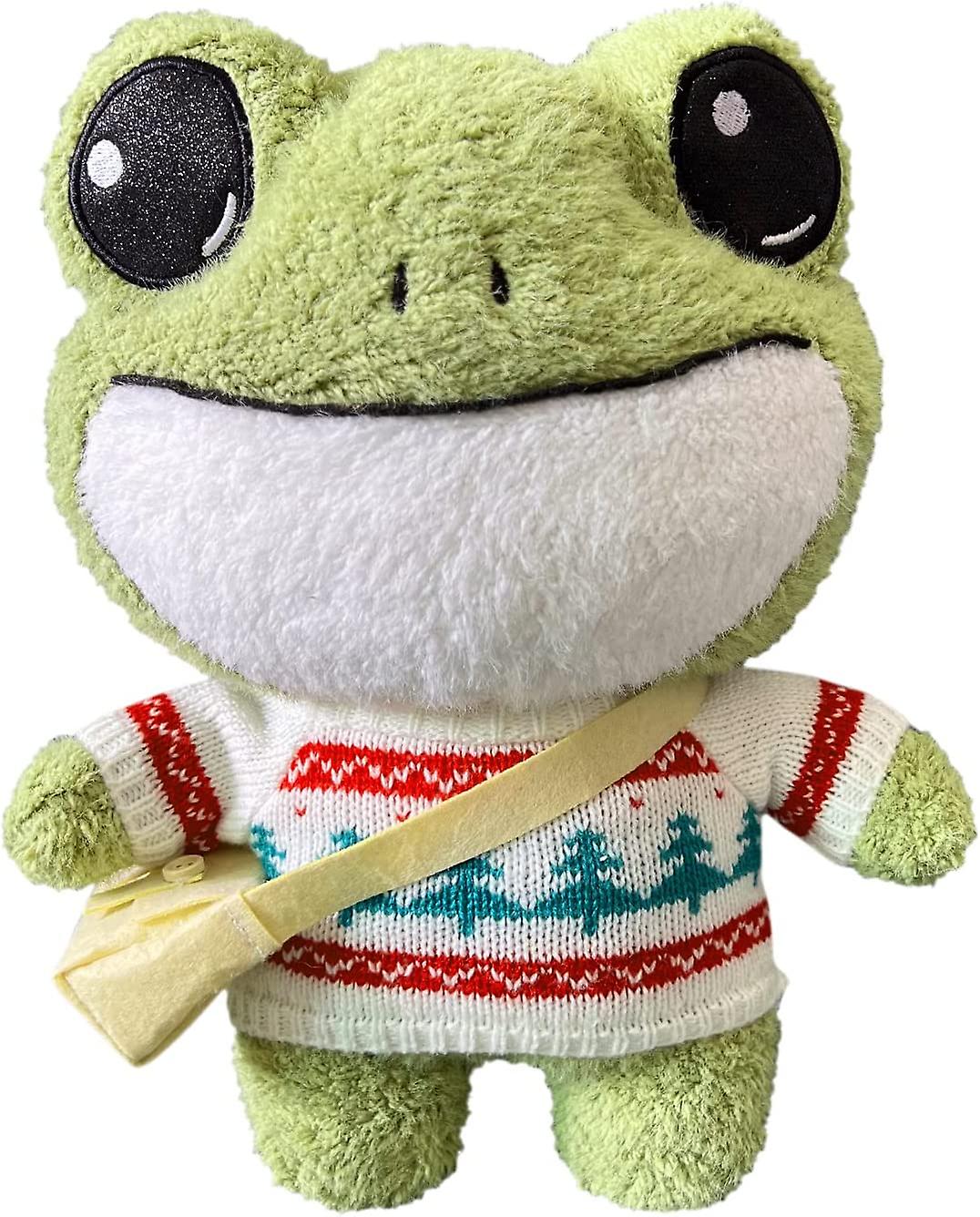 Peluche Kirigami Con Forma De Rana De Peluche, 30 Cm, Con Suéter Y Bolsa - Venta Internacional.