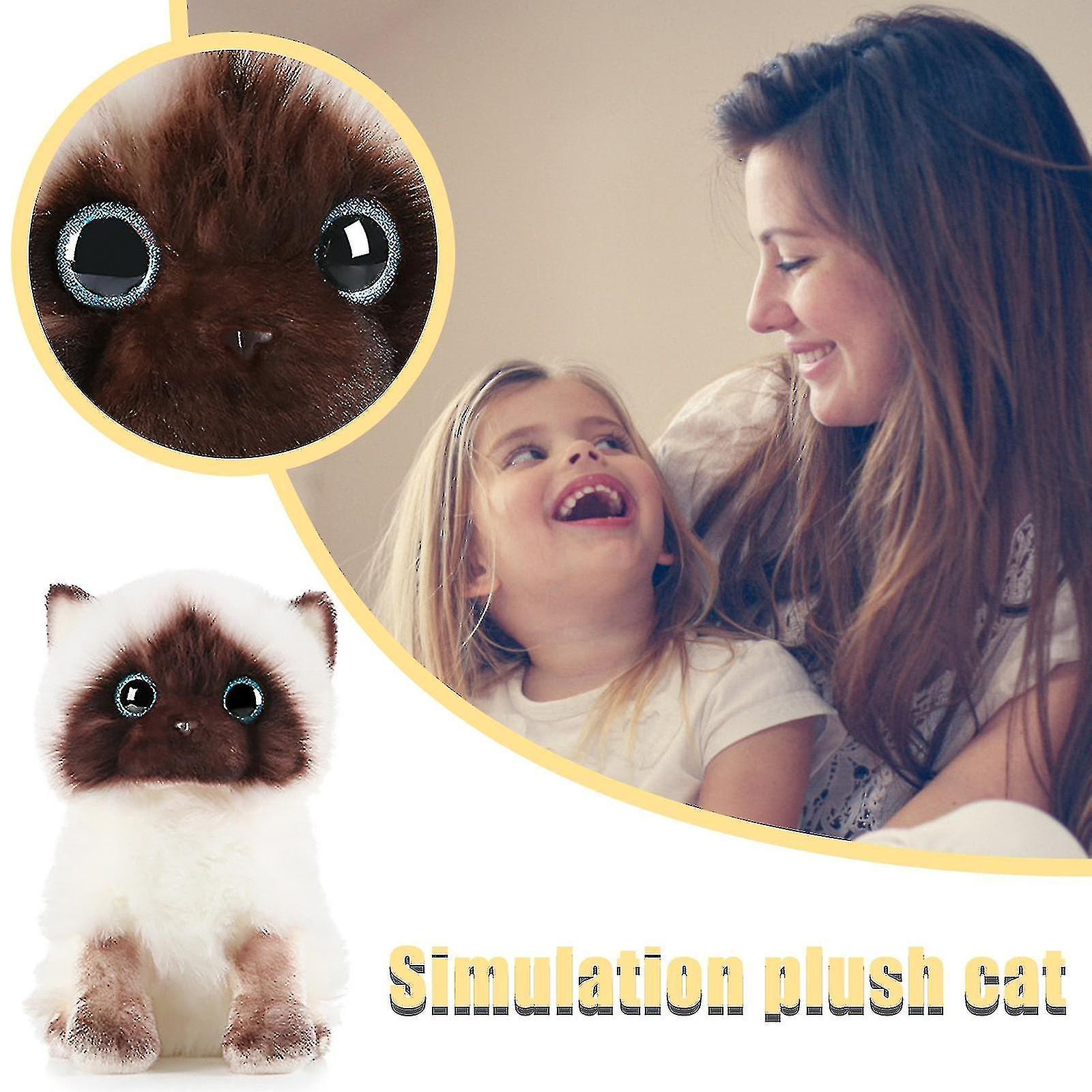Foto 4 pulgar | Venta Internacional - Muñeco de Peluche en forma de Gato Siamés 20 cm