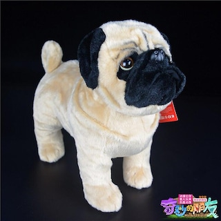Foto 2 | Venta Internacional - Juguete de Peluche Realista con Forma de Perro Pug de Pie 30 cm para Niños y Adultos