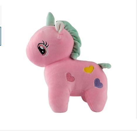 Venta Internacional - Unicornio de Peluche con Corazones Rosa para Niños