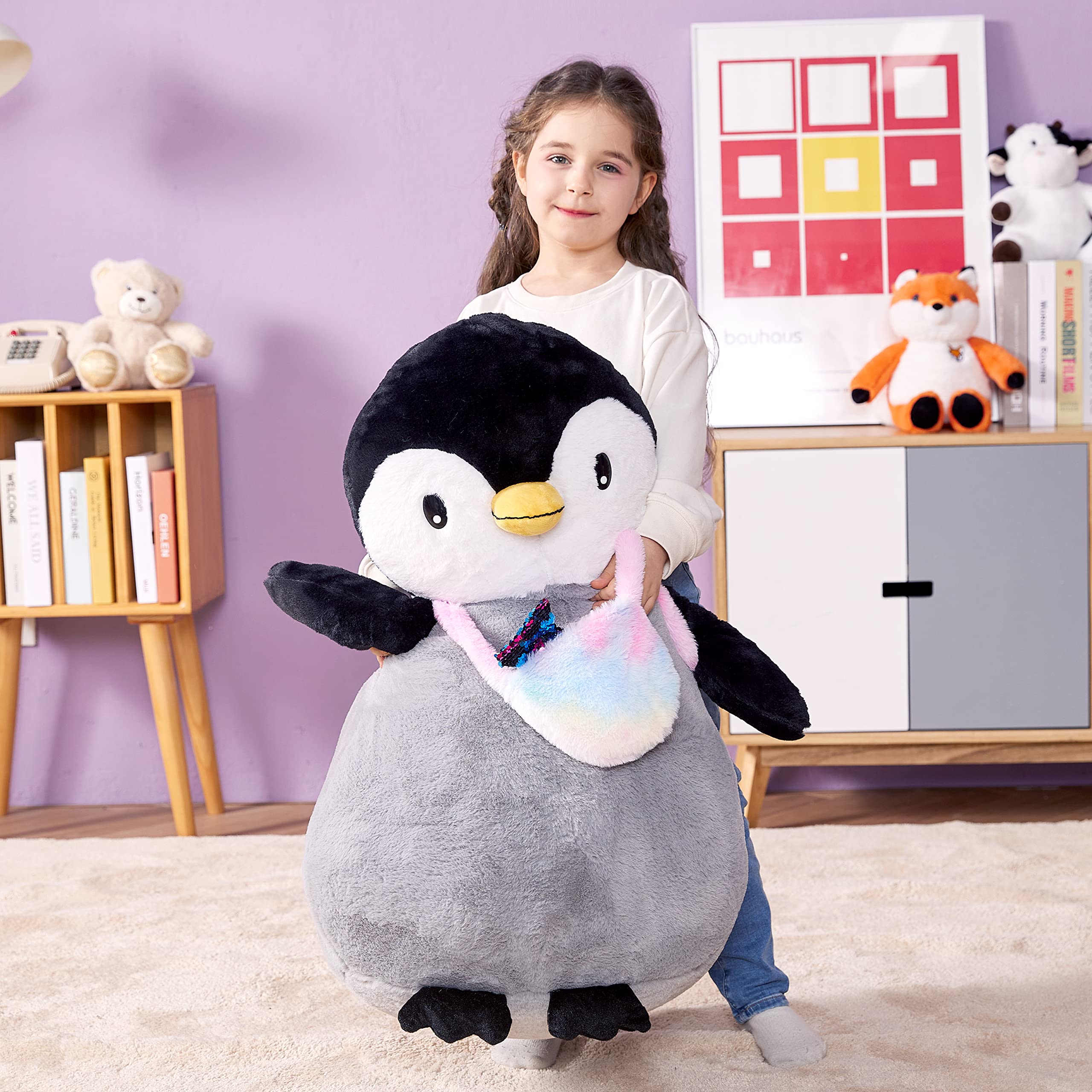 Foto 4 pulgar | Venta Internacional - Peluche Ikasa Pingüino Gigante 58 cm para Niños