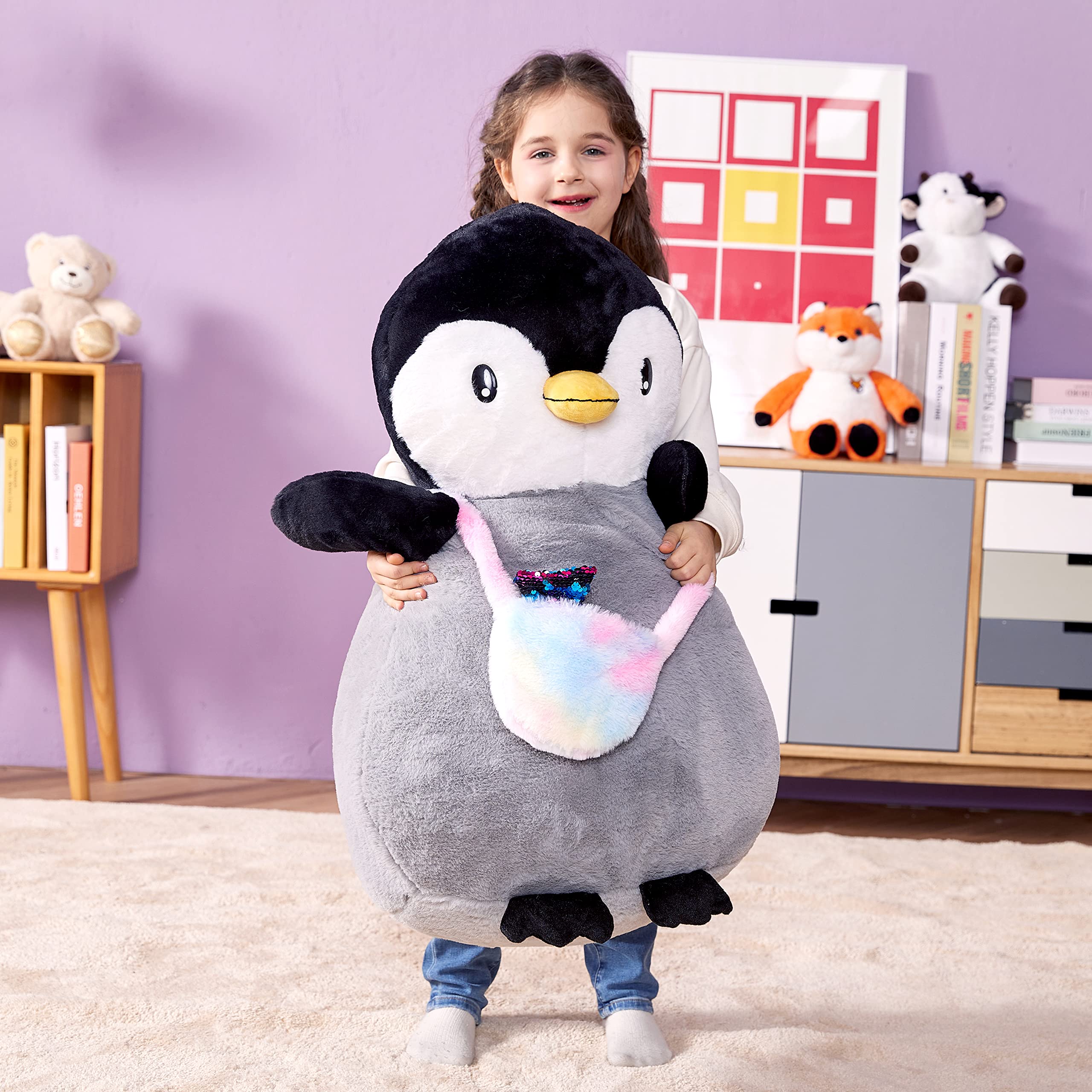 Foto 8 pulgar | Venta Internacional - Peluche Ikasa Pingüino Gigante 58 cm para Niños