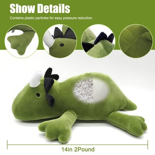 Foto 2 | Peluche de dinosaurio Plupiapio suave y bonito de 1 kg y 35 cm