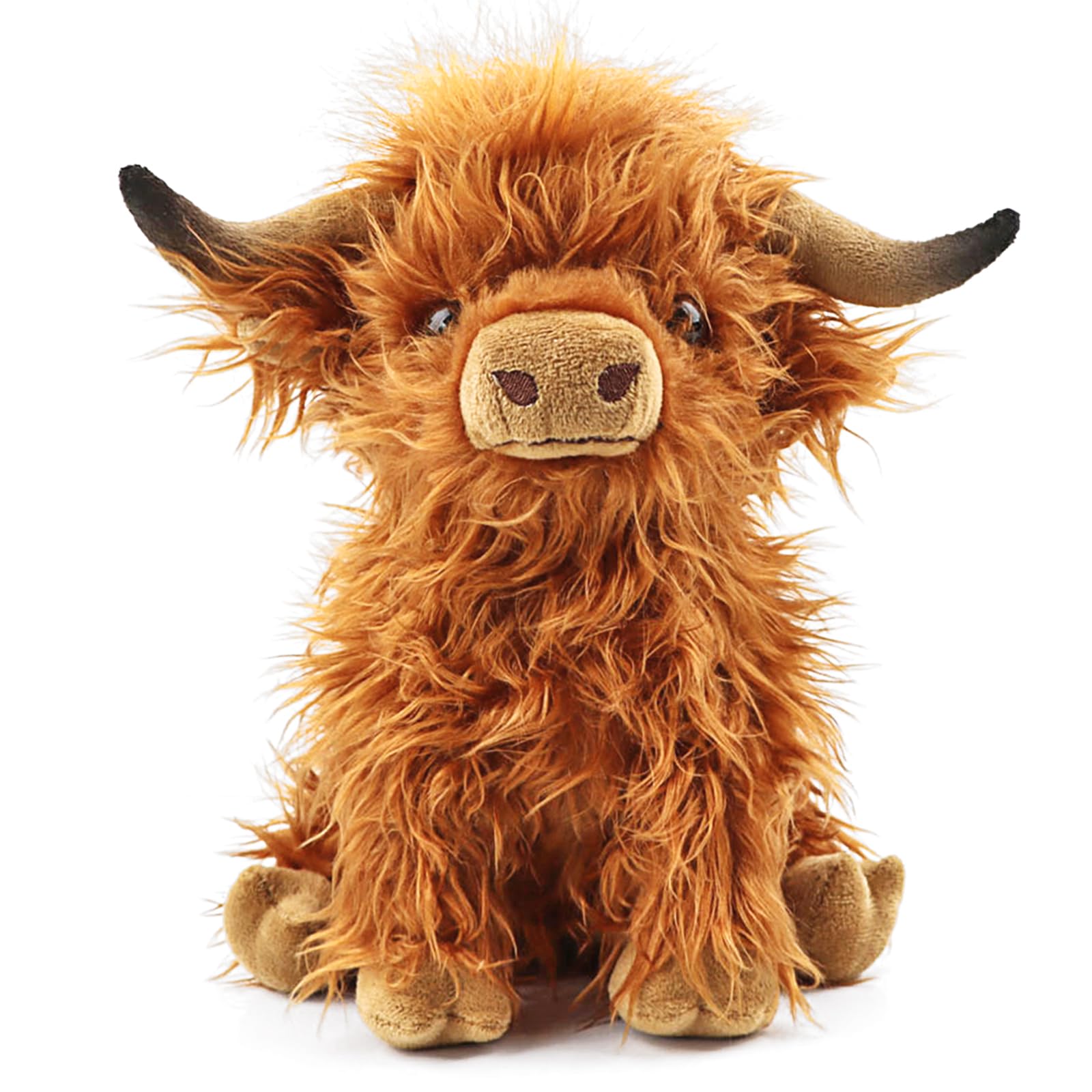 Foto 1 | Peluche Toaje con forma de Vaca de las Tierras Altas 27,4 cm color marrón