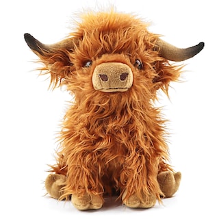 Foto 1 | Peluche Toaje con forma de Vaca de las Tierras Altas 27,4 cm color marrón
