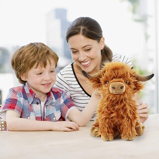 Foto 6 | Peluche Toaje con forma de Vaca de las Tierras Altas 27,4 cm color marrón