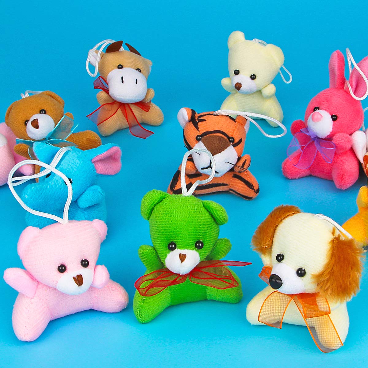 Foto 5 pulgar | Juego De Juguetes De Animales De Peluche Aitbay, Paquete De 30 Con Llavero Para Niños - Venta Internacional.