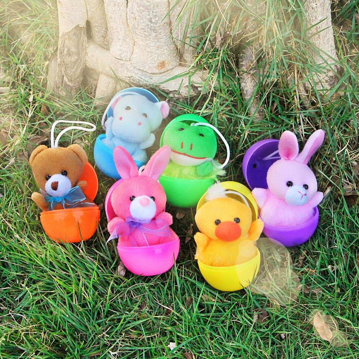 Foto 8 pulgar | Juego De Juguetes De Animales De Peluche Aitbay, Paquete De 30 Con Llavero Para Niños - Venta Internacional.