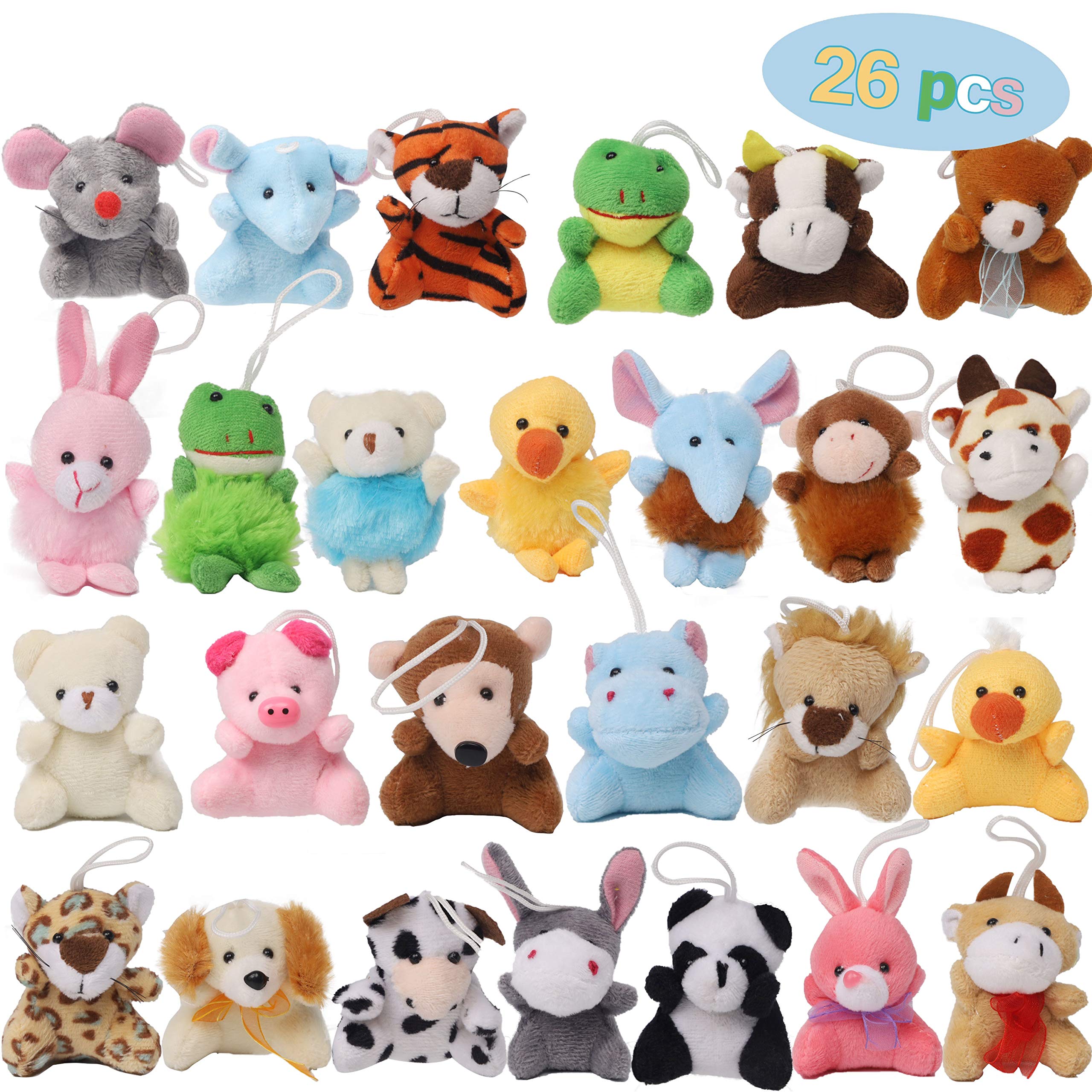 Juego De Peluche Con Forma De Minianimal Juegoal, 26 Piezas, Para Niños Mayores De 3 Años - Venta Internacional.