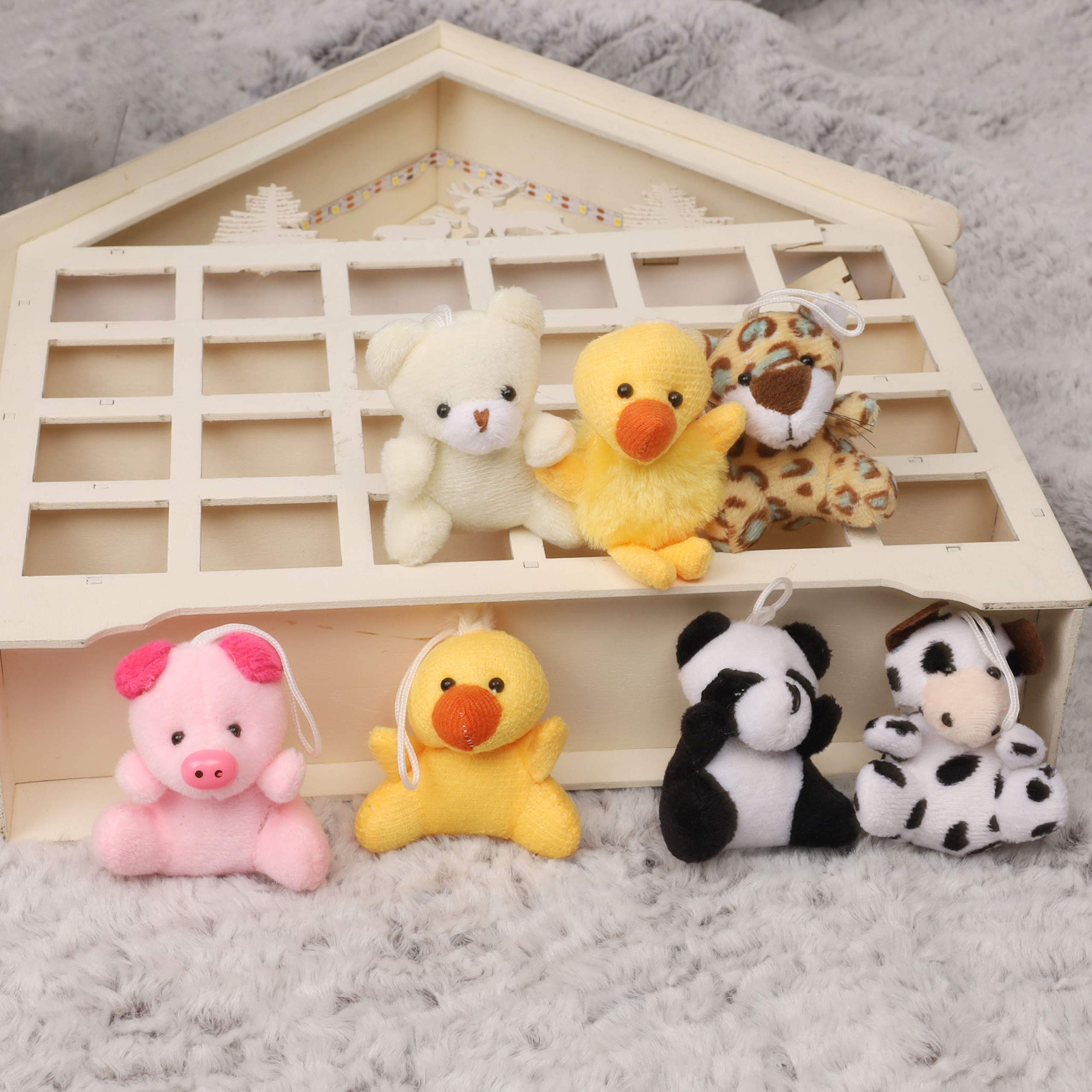 Foto 7 pulgar | Juego De Peluche Con Forma De Minianimal Juegoal, 26 Piezas, Para Niños Mayores De 3 Años - Venta Internacional.