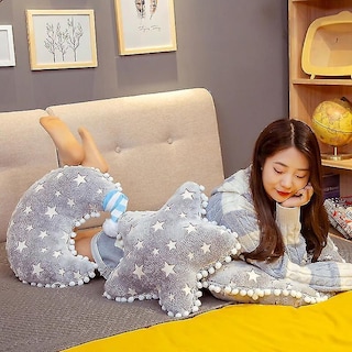 Foto 3 | Peluche De Peluche De La Serie Sky Con Dibujos Animados Con Forma De Nube Y Luna, 40 Cm - Venta Internacional.