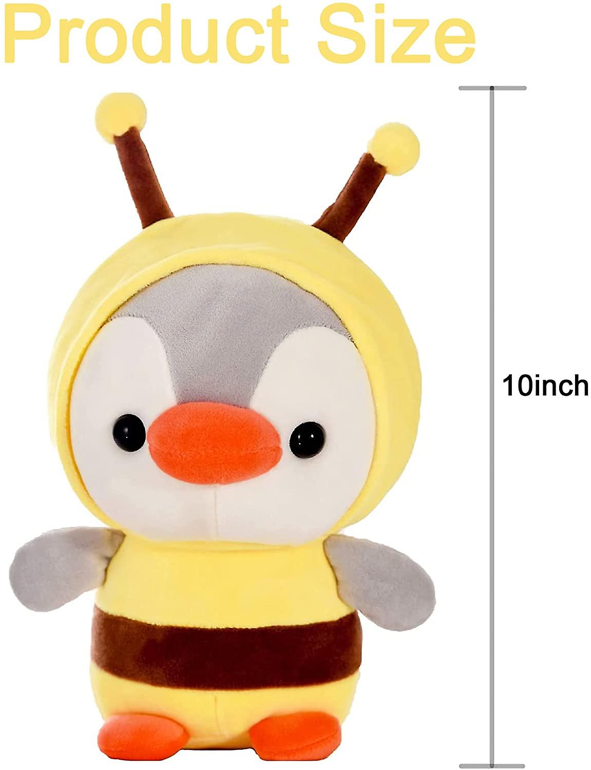 Foto 4 pulgar | Almohada De Peluche Con Forma De Pingüino Y Abeja De 25 Cm - Venta Internacional.