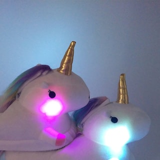 Foto 2 | Zapatillas Cálidas De Felpa De Unicornio Con Luces Led, Dibujos Animados De Invierno En Forma De H - Venta Internacion
