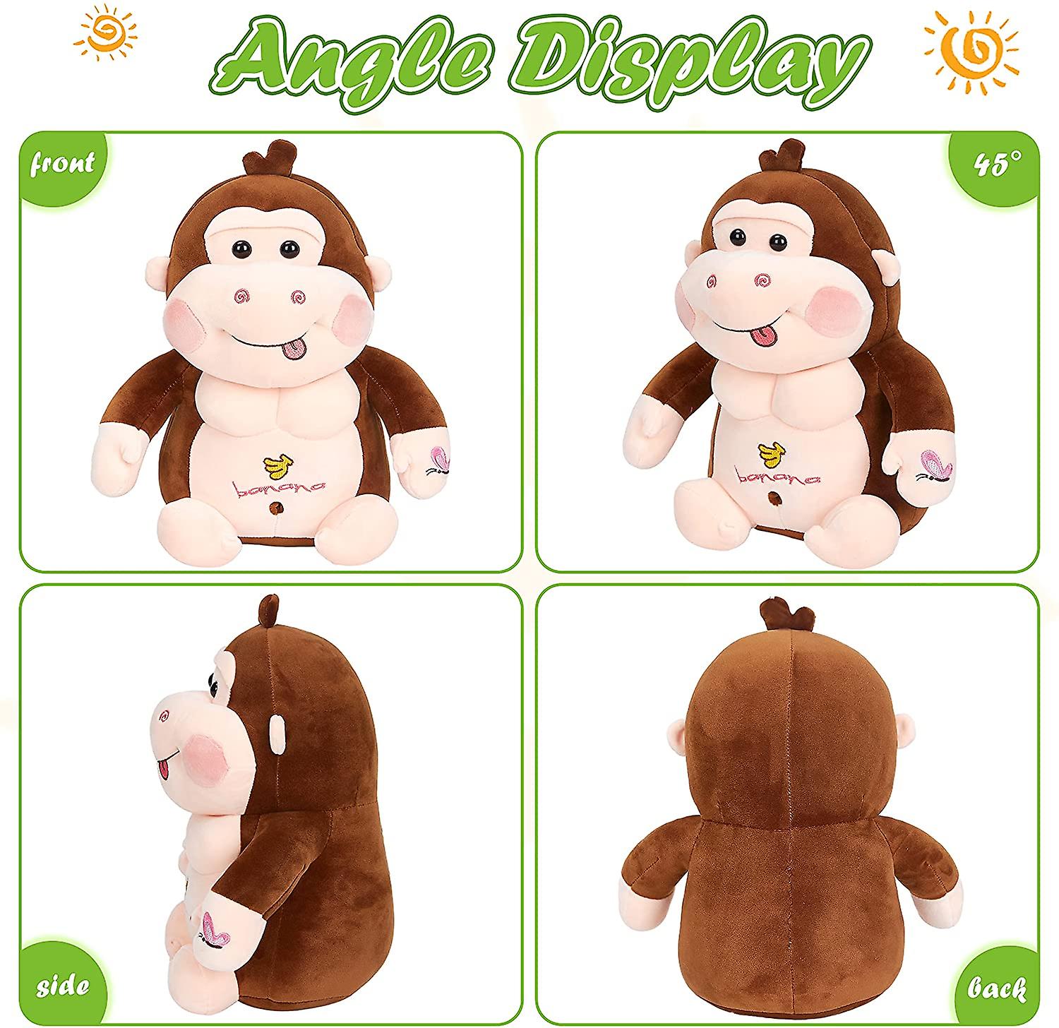 Foto 4 pulgar | Almohada De Peluche Con Forma De Mono Gorila Para Cumpleaños - Venta Internacional.