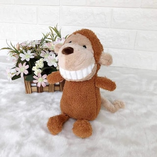 Foto 1 | Muñeco Dinosaurio De Peluche Sonriendo Con Dientes Grandes - Venta Internacional.